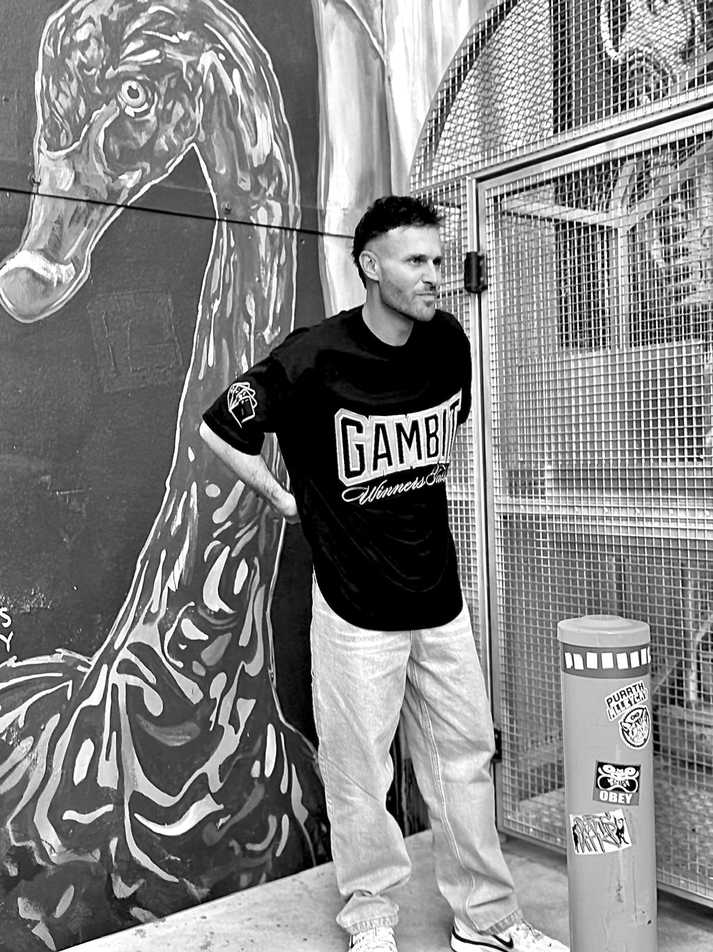 Black Oversized tee- The Winners Table