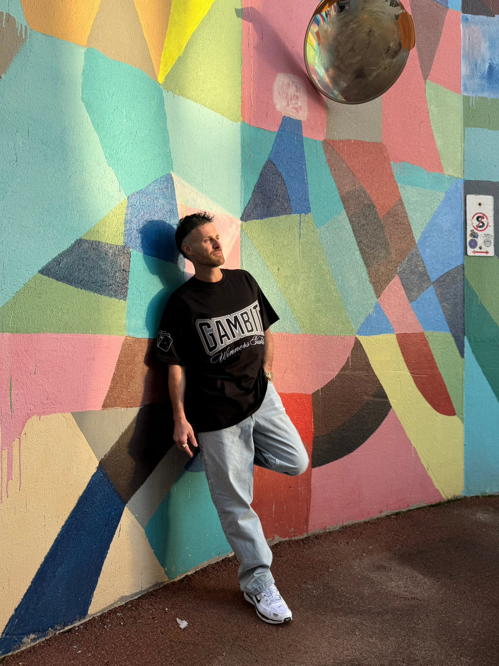 Black Oversized tee- The Winners Table