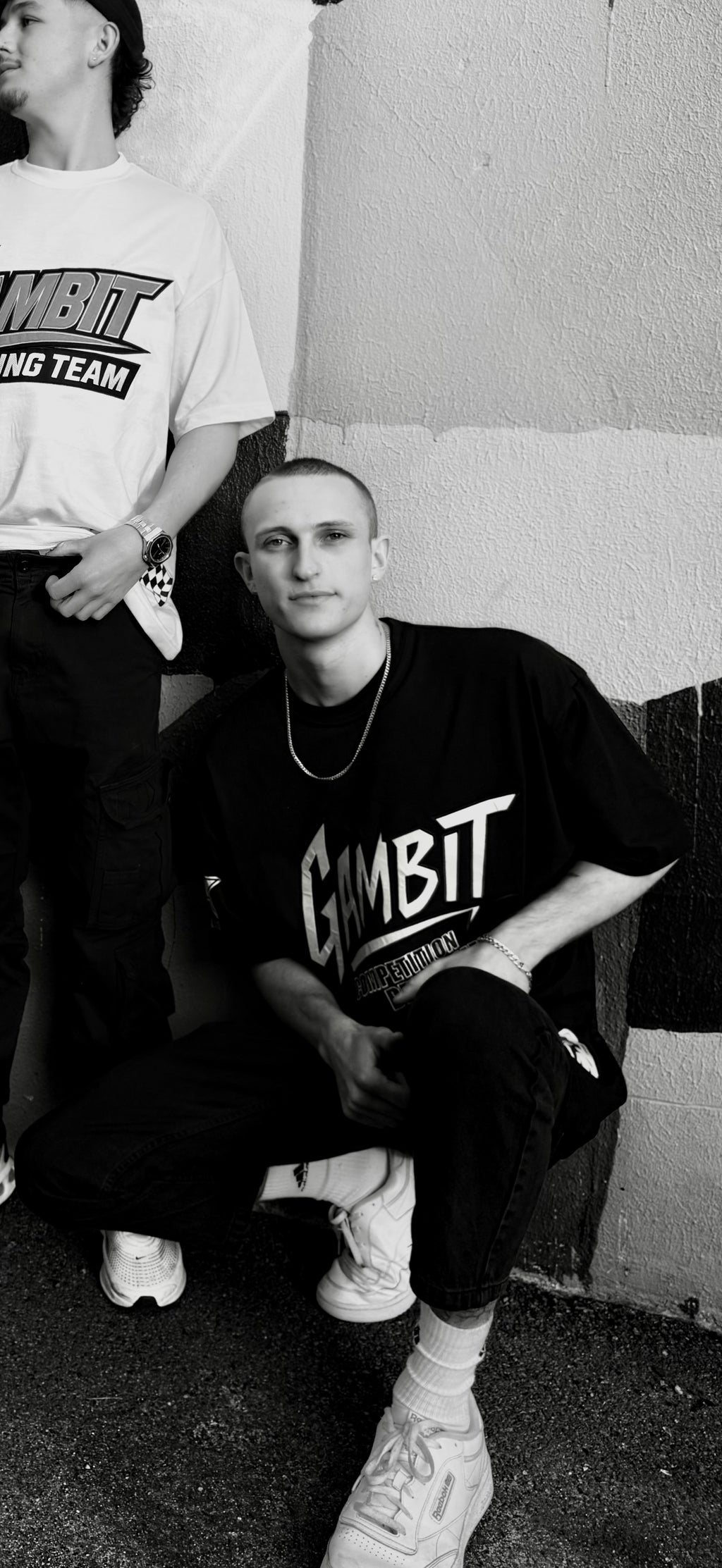 Black oversized Tee- Electric Pink +comp dept.